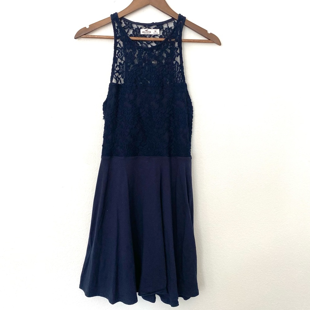 Hollister lace dress in Navy